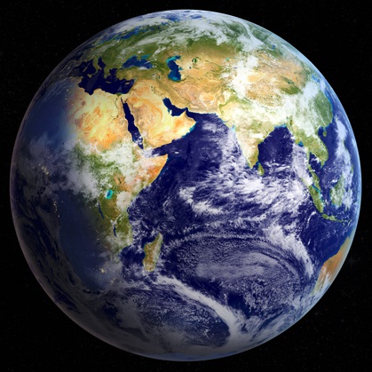 Satellite image of the Earth